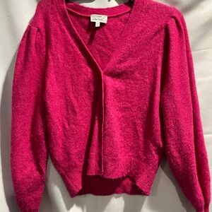 & Other Stories Fuchsia Cardigan Alpaca & Wool Blend